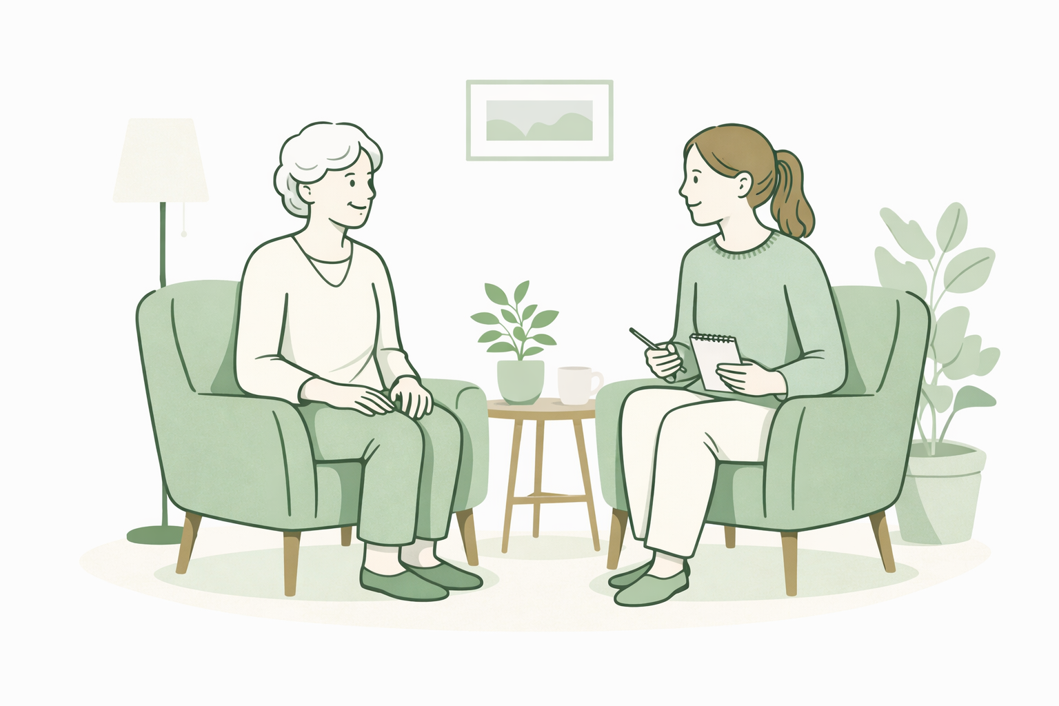 Illustration of a consultation