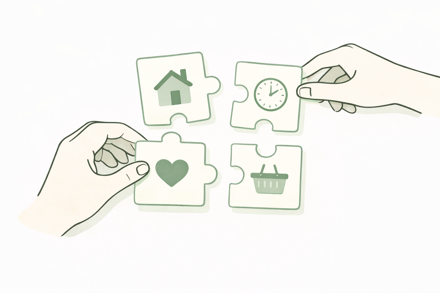 Illustration of building a care plan