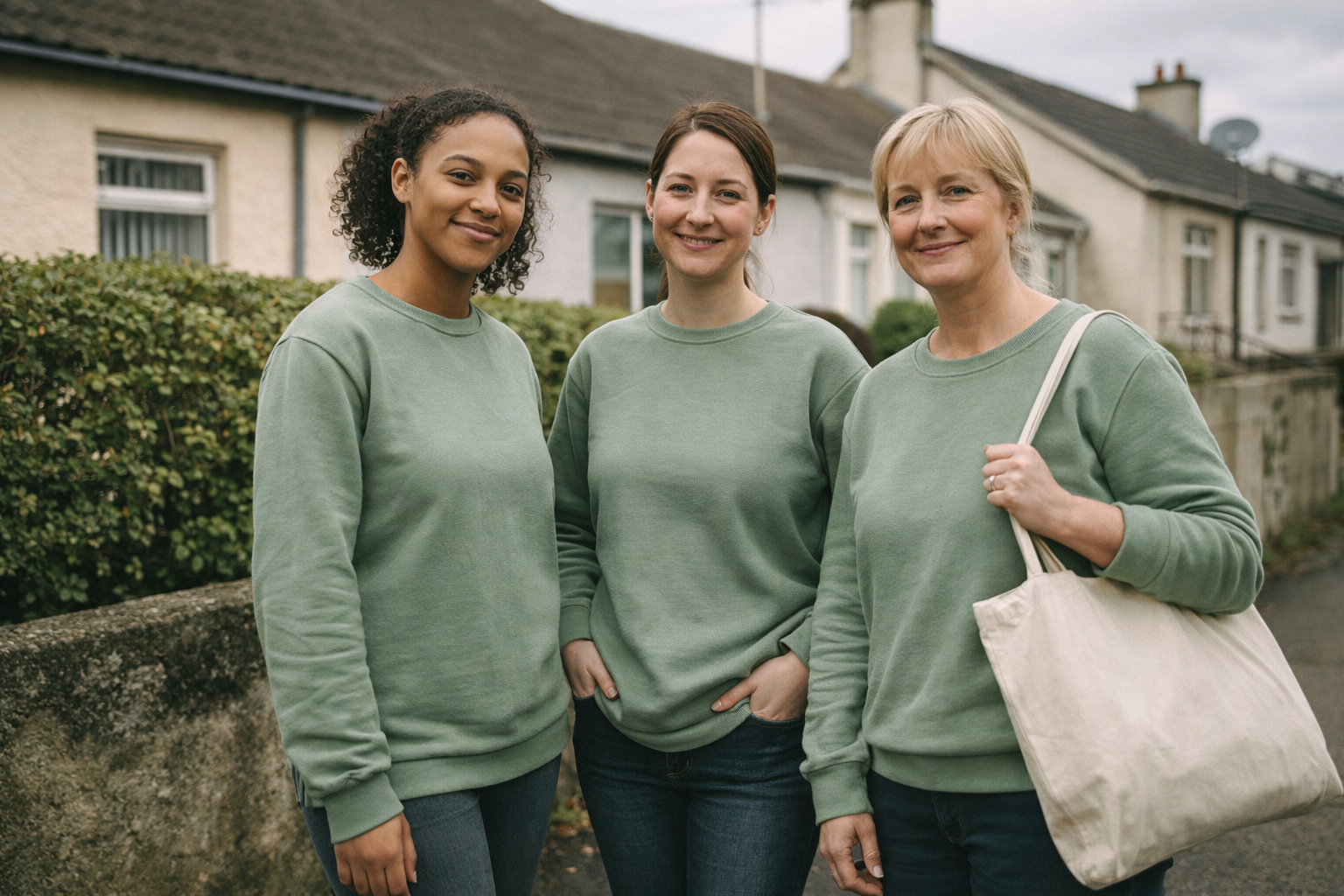 The ACS team outside a home in Northern Ireland